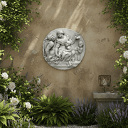 Round Religious Frieze Statue (21 - Inch) Side Angle