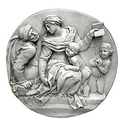 Round Religious Frieze Statue (21 - Inch)