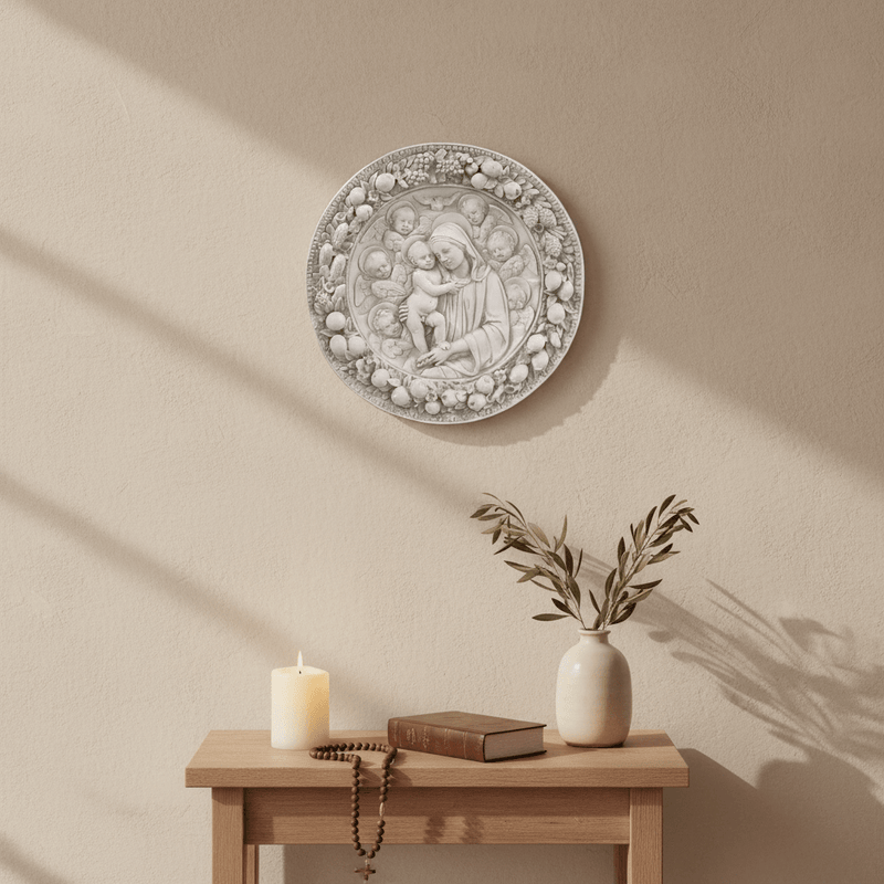 Roundel Religious Statue (29 - Inch)