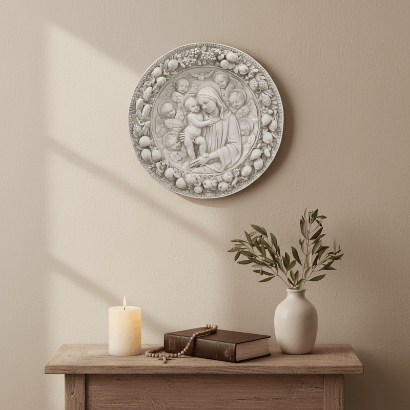 Roundel Religious Statue (29 - Inch)