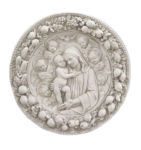 Roundel Religious Statue (29 - Inch) Side View