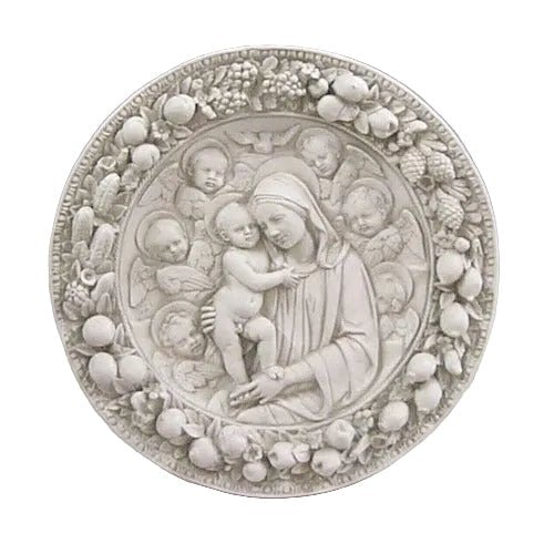 Roundel Religious Statue (29 - Inch) Side View