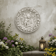 Roundel Religious Statue (29 - Inch) Side Angle