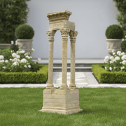 Ruin Column Outdoor Statue (25 - Inch) Side Angle