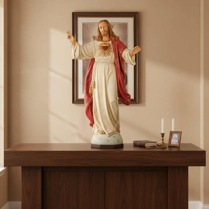 Sacred Heart of Jesus Blessing Statue (48-Inch)