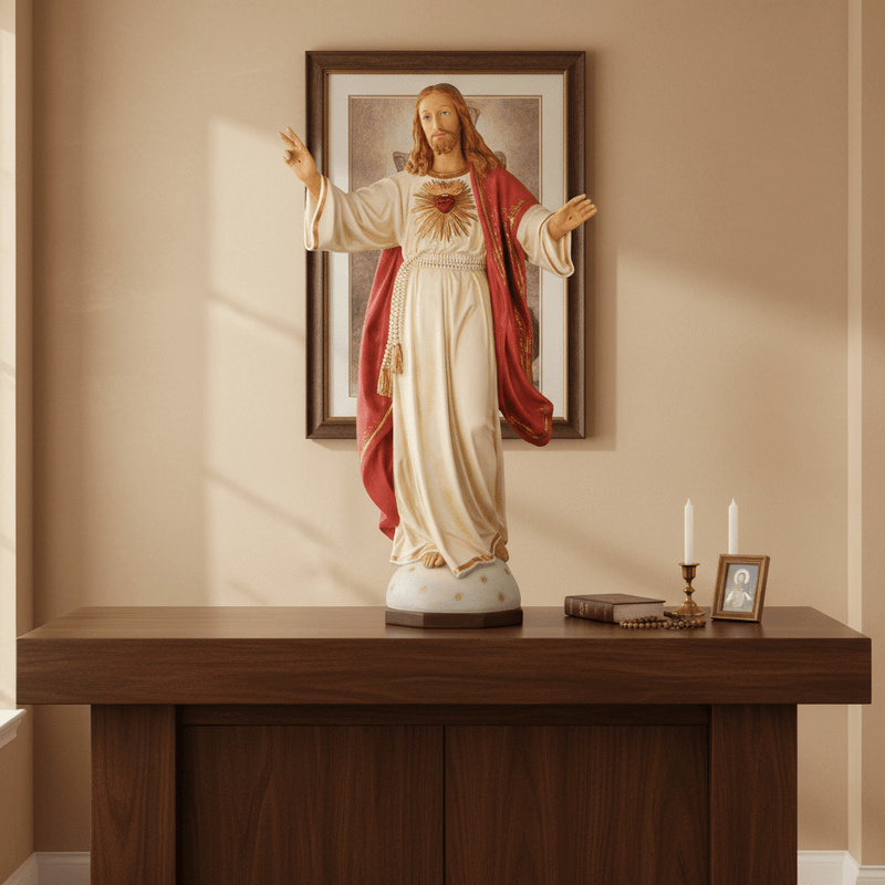 Sacred Heart of Jesus Blessing Statue (48-Inch)