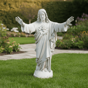 Sacred Heart of Jesus Hands Raised Statue (60-Inch)