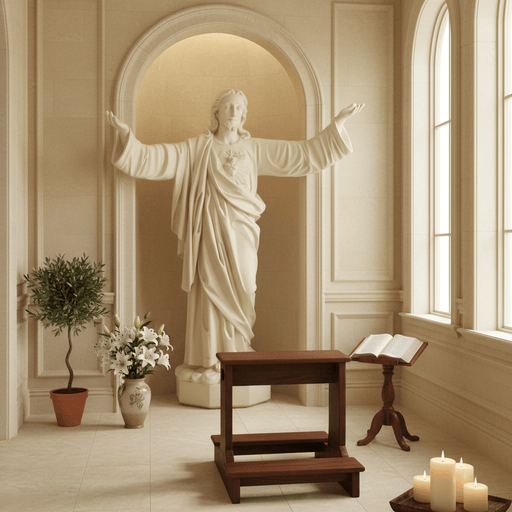 Sacred Heart of Jesus Pleading Statue (63-Inch)