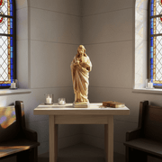 Sacred Heart of Jesus Statue (16 - Inch) Side Angle