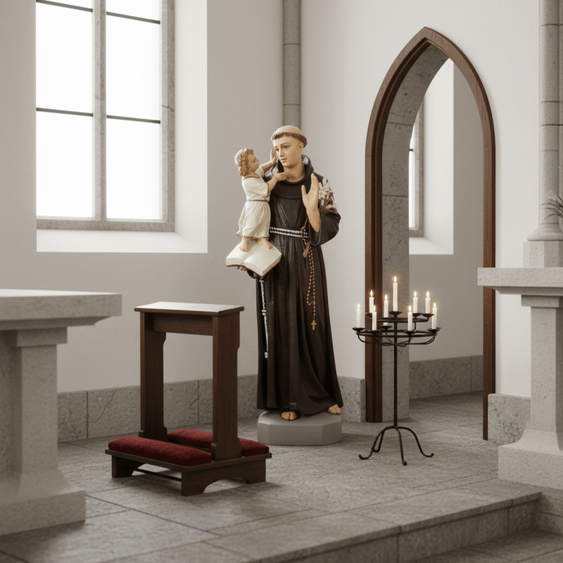 Saint Anthony with Child Religious Statue (53-Inch)