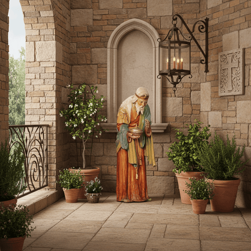 Saint Balthazar Wiseman Religious Statue (51 - Inch) Side Angle