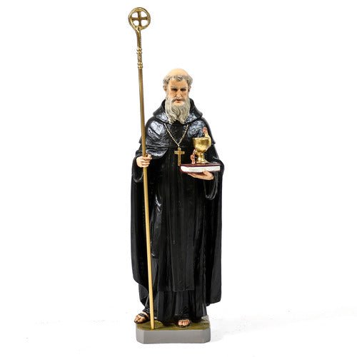 Saint Benedict Religious Statue (30 - Inch) Side View