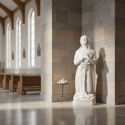 Saint Bernadette Religious Statue (43 - Inch) Side Angle