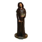 Saint Fiacre Religious Statue (44 - Inch) Side View