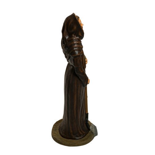 Saint Fiacre Religious Statue (44 - Inch) Different Angle