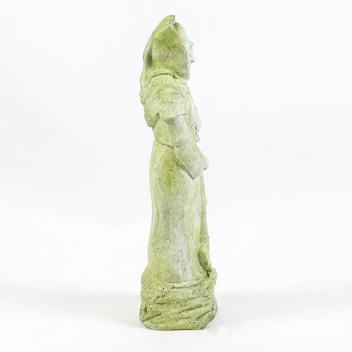 Saint Fiacre Religious Statue on Rock Base (25 - Inch)