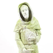 Saint Fiacre Religious Statue on Rock Base (25 - Inch) Other Angle