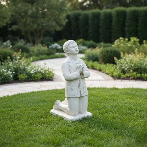 Saint Francis and Saint Fatima Statue (Fatima) Outdoor/Indoor Statue (38 - Inch) Side Angle