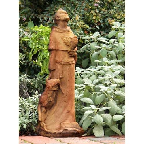 Saint Francis Fr Brankin Statue (27 - Inch) Side Angle