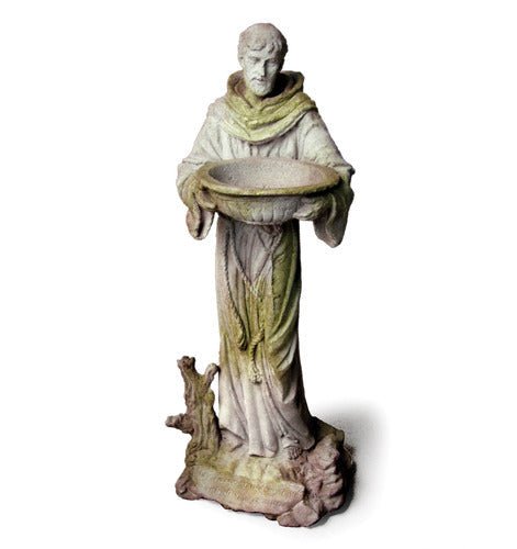 Saint Francis Garden Fountain with Bowl (23 - Inch)