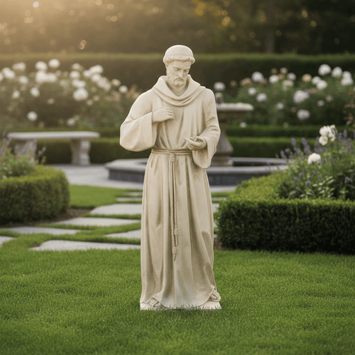 Saint Francis of Assisi Religious Statue (56 - Inch) Side Angle