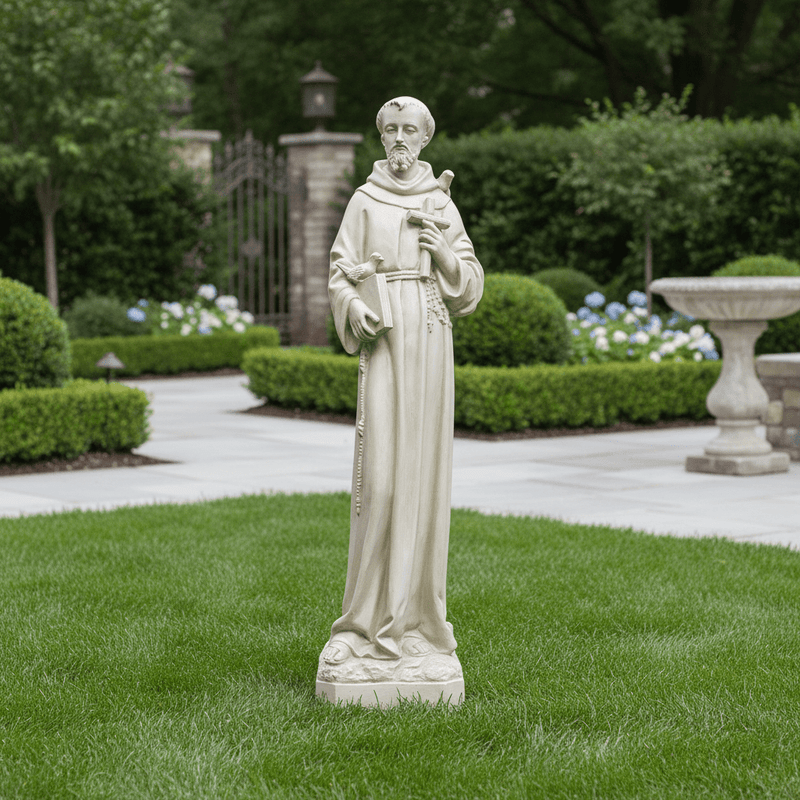 Saint Francis Religious Statue (43 - Inch) Side Angle