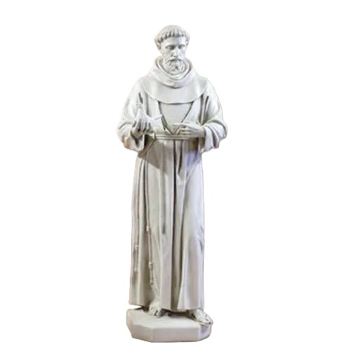 Saint Francis with Dove Statue (74 - Inch) Side View