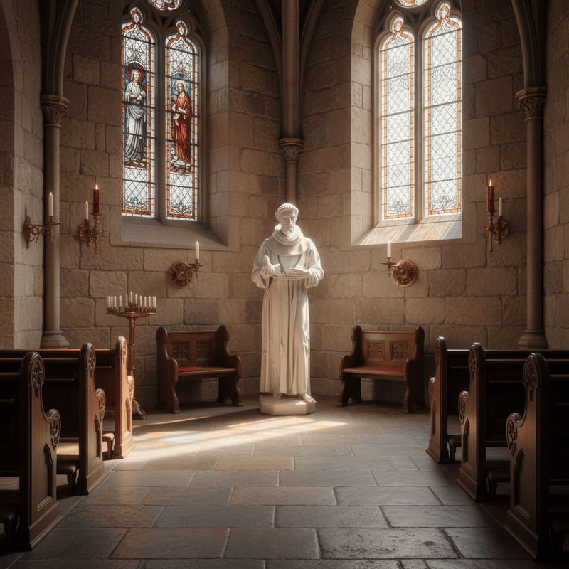 Saint Francis with Dove Statue (74 - Inch) Side Angle