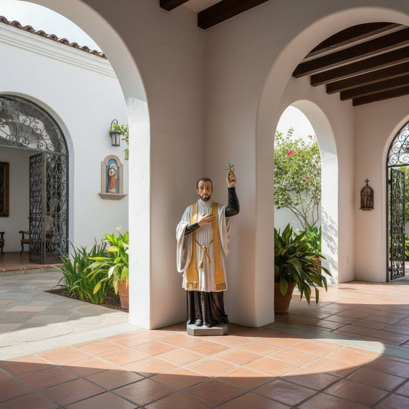 Saint Francis Xavier Catholic Statue (68 - Inch) (68 - Inch) Side Angle