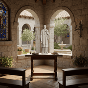 Saint Francis Xavier Religious Statue (26.5 - Inch) Side Angle