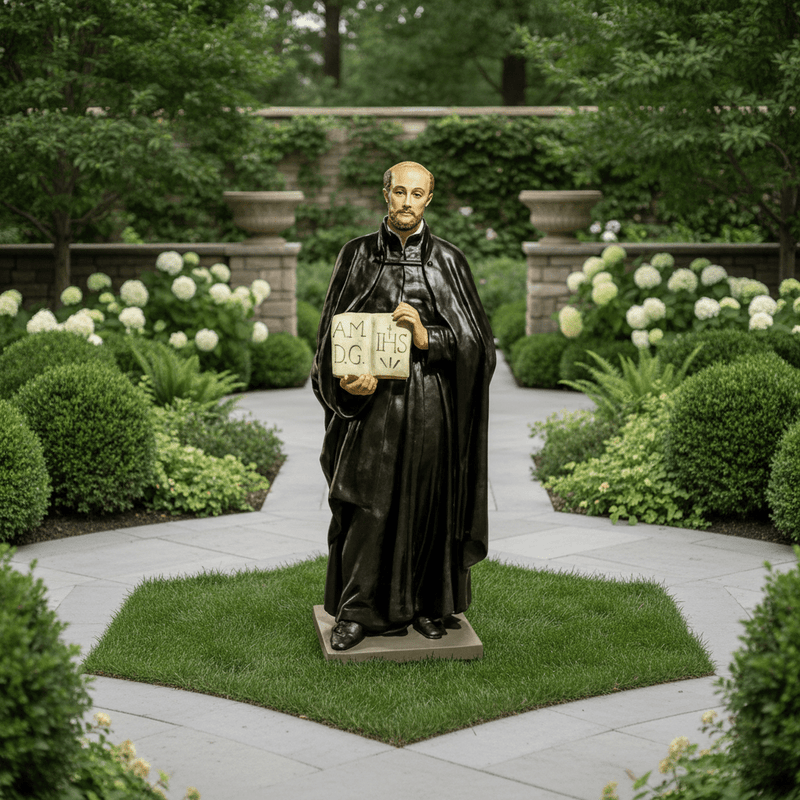 Saint Ignatius Religious Statue (71 - Inch) Side Angle