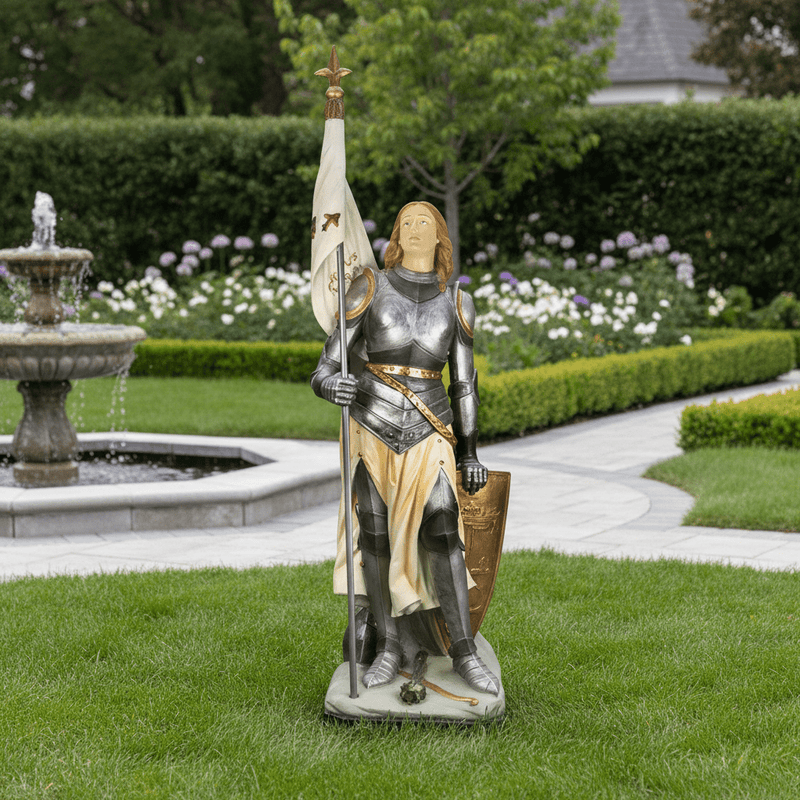 Saint Joan of Arc Religious Statue (93 - Inch) Side Angle