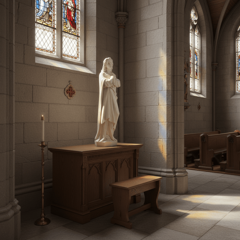 Saint John at the Crucifixion Statue (42 - Inch) Side Angle