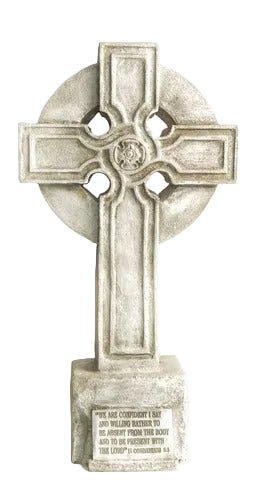 Saint John Cross on Stand Statue (32-Inch)