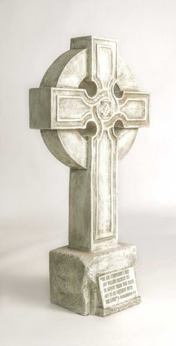 Saint John Cross on Stand Statue (32-Inch)