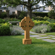 Saint John Cross On Stand Statue (32-Inch)