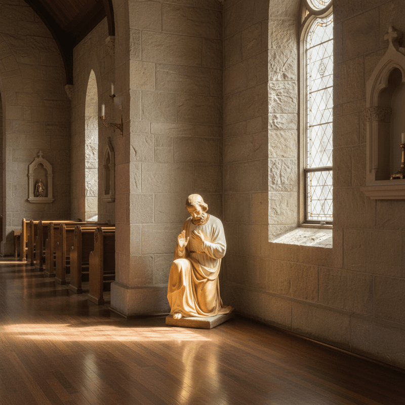 Saint Joseph Nativity Statue (30 - Inch) Side Angle