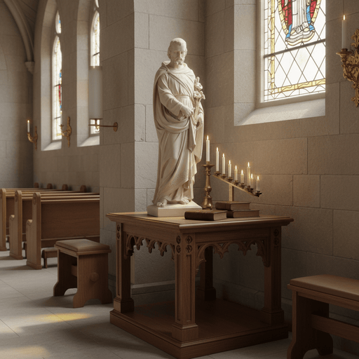 Saint Joseph of Mont Religious Statue (43 - Inch) Side Angle