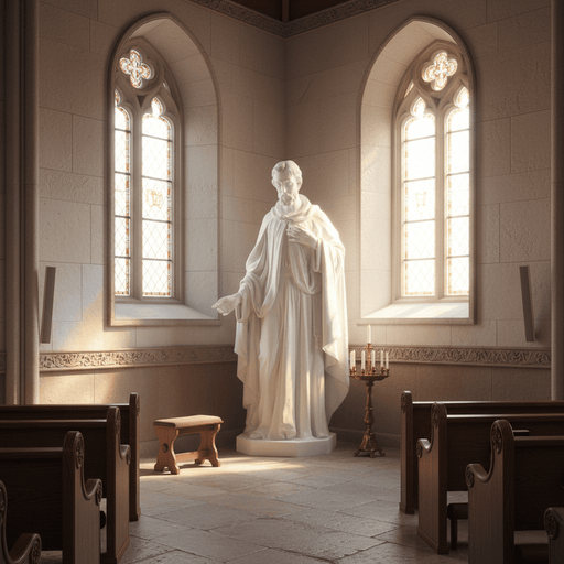 Saint Joseph Religious Scene Statue (64 - Inch) Side Angle