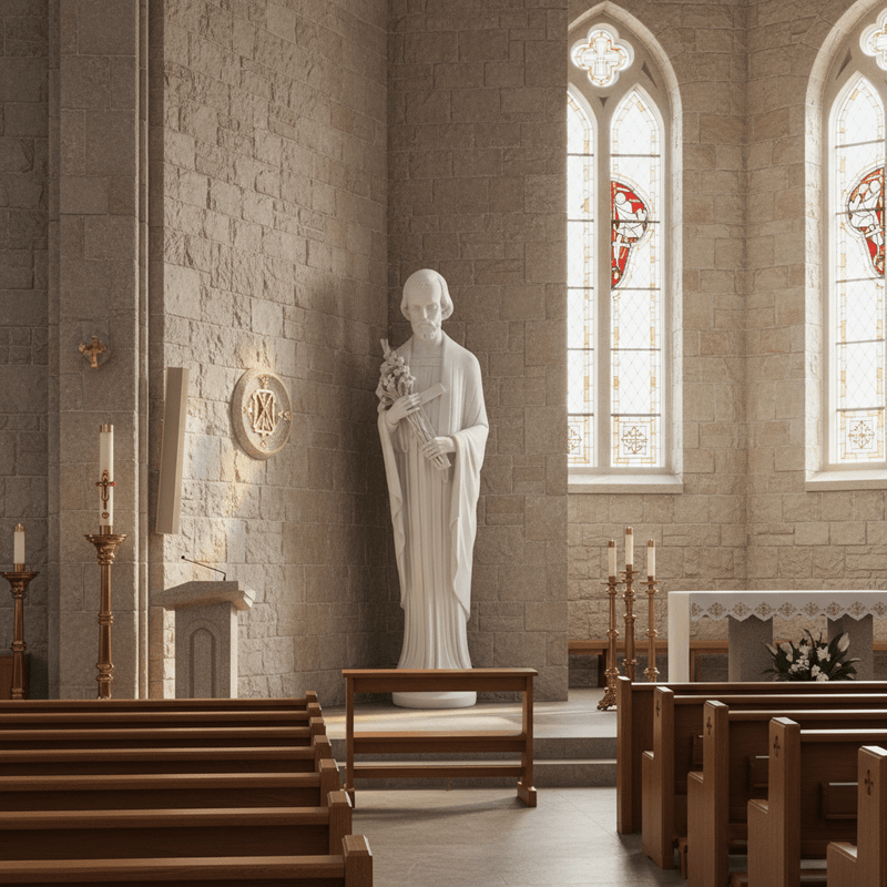 Saint Joseph Statue (60 - Inch) Side Angle