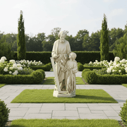 Saint Joseph with Child and Tools Statue (55 - Inch) Side Angle