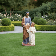 Saint Joseph with Tools Statue (55 - Inch) Side Angle