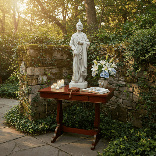 Saint Jude Garden Statue (36 - Inch) Side Angle