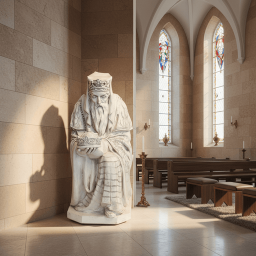 Saint Melchior Wiseman Religious Statue (42 - Inch) Side Angle