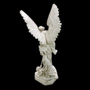 Saint Michael Defeating Satan Statue (58 - Inch) Side Angle View