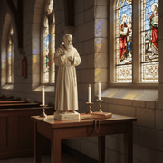 Saint Padre Pio Religious Statue (22 - Inch) Side Angle