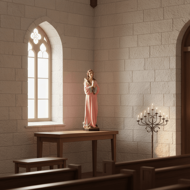 Saint Philomena Statue (40 - Inch) Side Angle