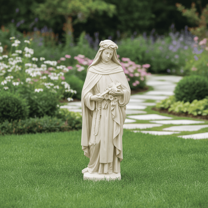 Saint Rose Religious Statue (53 - Inch) Side Angle