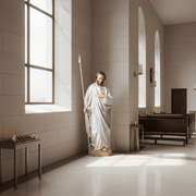Saint Thomas with Spear Statue (60 - Inch) Side Angle