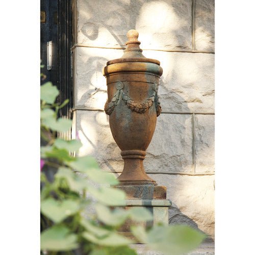 San Marino Finial Outdoor Statue (32 - Inch) Side Angle